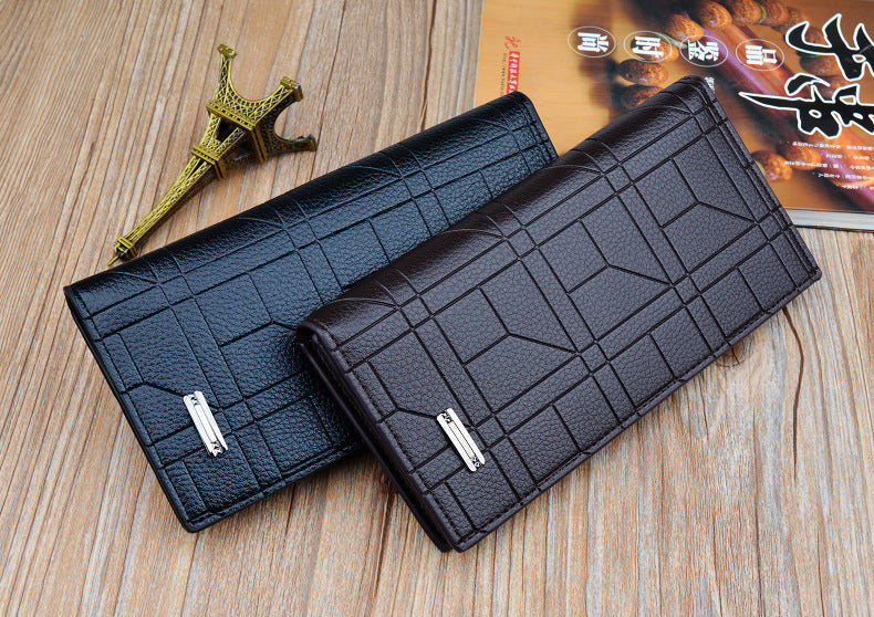 High Capacity Long Men Wallet Luxury PU Leather Coin Purses Male Clutch Multi-Card ID Credit Bank Card Holder Vertical Wallets