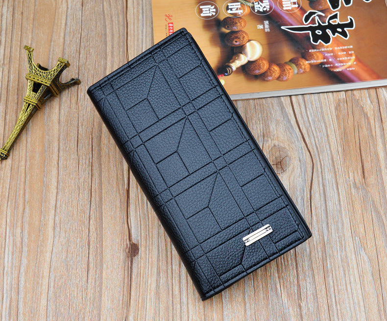 High Capacity Long Men Wallet Luxury PU Leather Coin Purses Male Clutch Multi-Card ID Credit Bank Card Holder Vertical Wallets