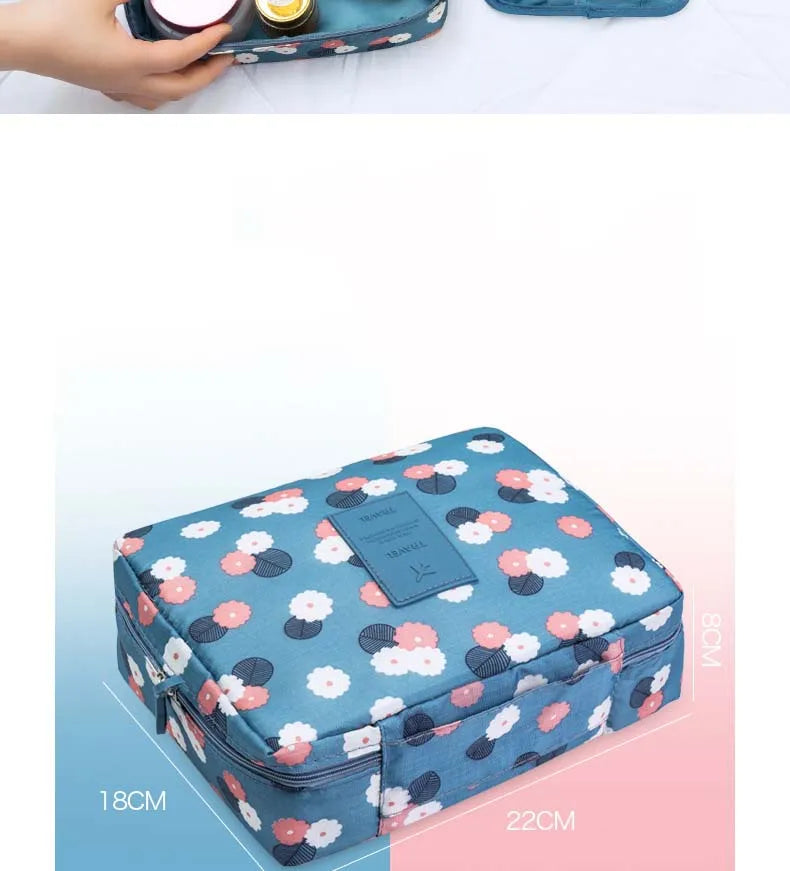 High Capacity Outdoor Girl Makeup Bag Women Cosmetic Bag Toiletries Organizer Waterproof Female Storage Make up Cases