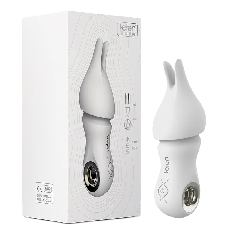 Vibrador de bala silencioso Leten, recargable por USB, resistente al agua, juguetes sexuales eróticos para mujeres, clítoris, tetas