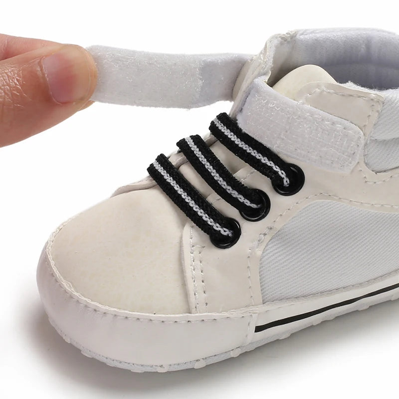 Zapatos para bebé, niño, recién nacido, niño pequeño, informales, cómodos, suela de algodón, antideslizantes, de piel sintética, primeros pasos, gateo, cuna, mocasines