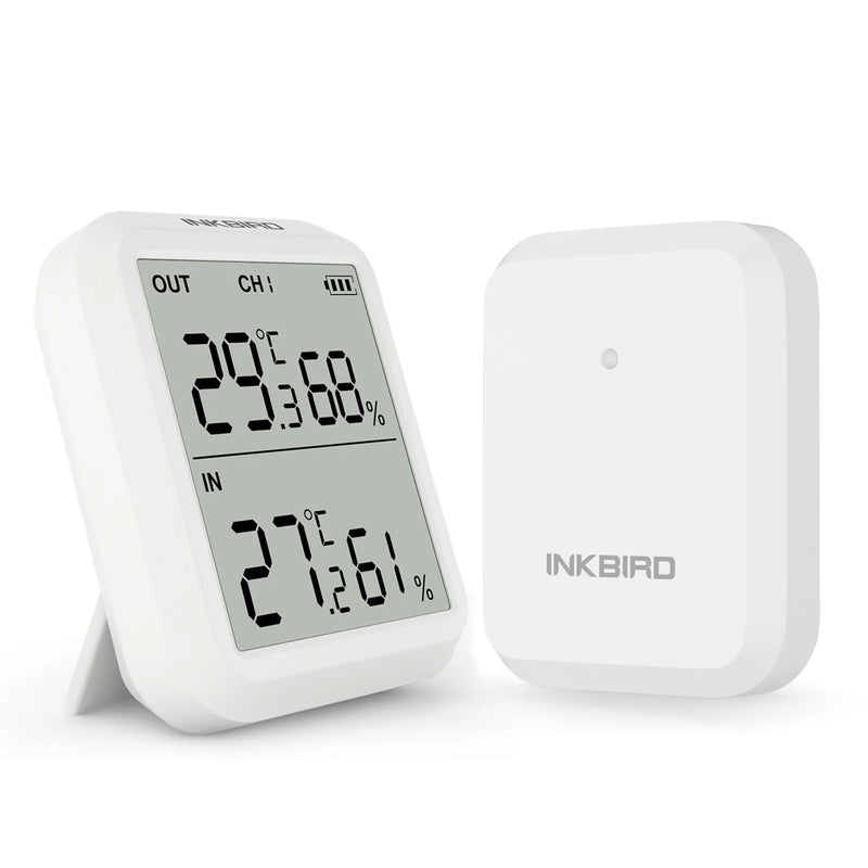 Termómetro higrómetro digital INKBIRD con sonda adicional, medidor de temperatura y humedad de lectura instantánea para interiores, para cocina y habitación de bebé