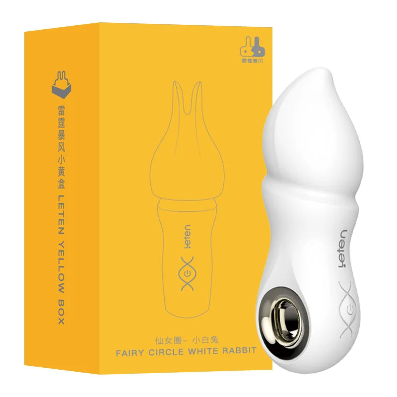 Vibrador de bala silencioso Leten, recargable por USB, resistente al agua, juguetes sexuales eróticos para mujeres, clítoris, tetas