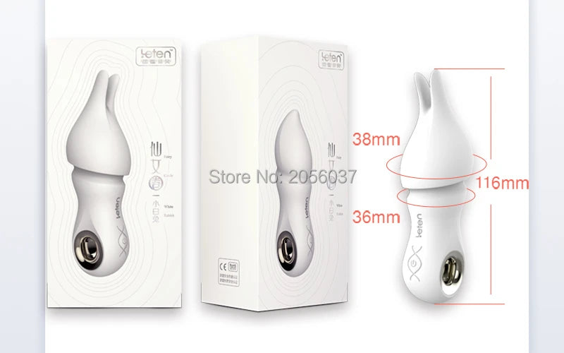 Vibrador de bala silencioso Leten, recargable por USB, resistente al agua, juguetes sexuales eróticos para mujeres, clítoris, tetas