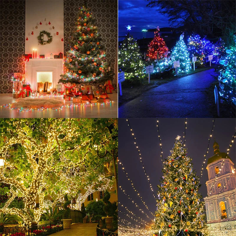 holiday Led christmas lights outdoor 5M10M led string lights decoration for party holiday wedding Garland