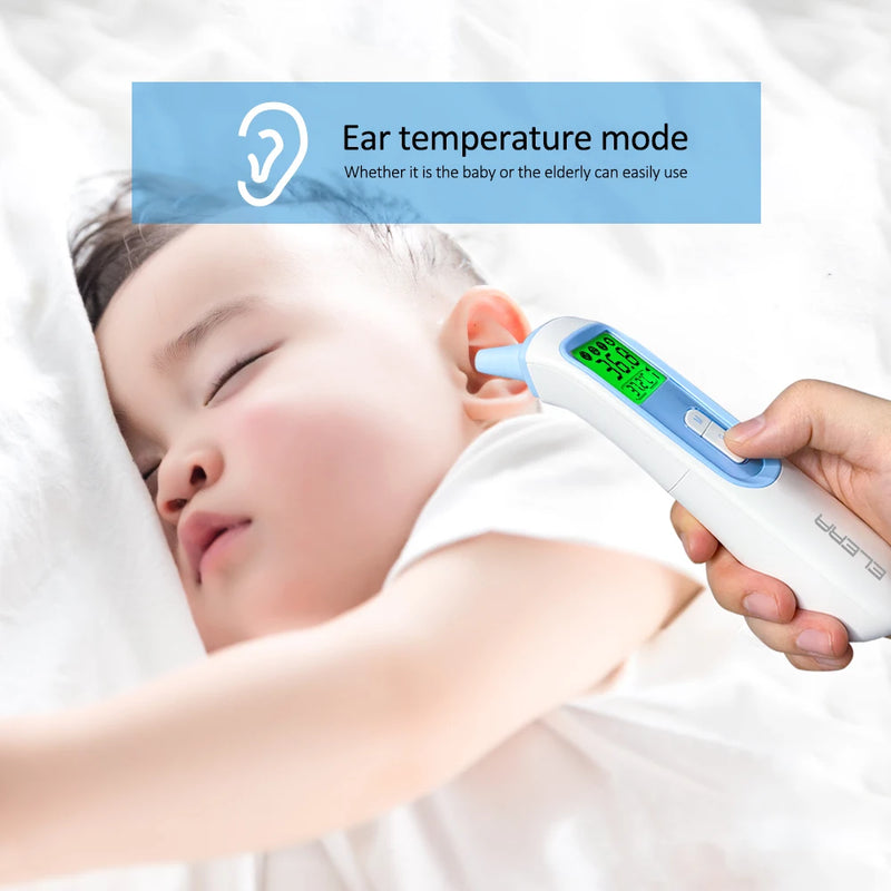 ELERA Digital Ear Thermometer Forehead Non-Contact Baby Body Termometro Infrared LCD Adult Fever IR Household Health Monitors