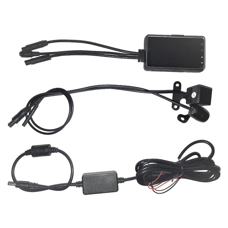 Cámara dual DVR para motocicleta, cámara para tablero de instrumentos con doble pista especial, delantera y trasera, HD, resistente al agua, grabadora de video para conducción de motocicletas