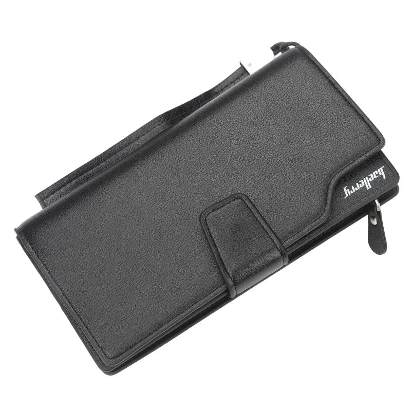 Baellerry Men Wallets Long Style High Quality Card Holder Male Purse Zipper Large Capacity Brand PU Leather Wallet For Men