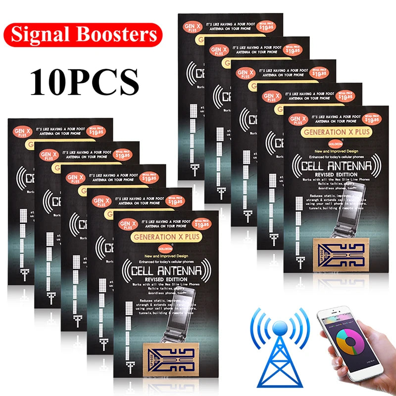 Pegatinas - Amplificador de señal para teléfono móvil Pegatinas para mejorar la señal del teléfono Amplificador de señal para teléfono móvil Amplificador 4G para teléfono celular