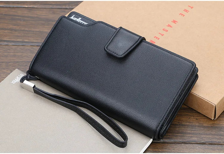 Baellerry Men Wallets Long Style High Quality Card Holder Male Purse Zipper Large Capacity Brand PU Leather Wallet For Men