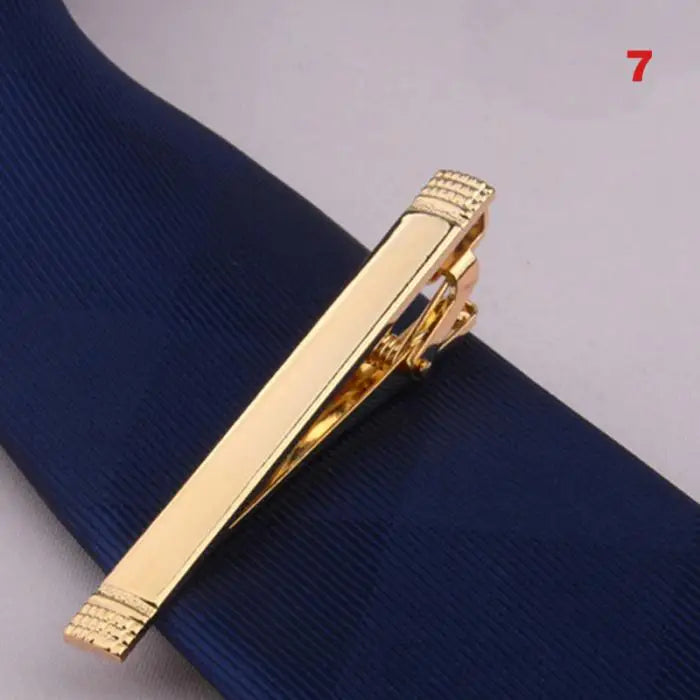 2024 Fashion new hot-selling metal gold tie clip business formal wear groom wedding wedding tie clip