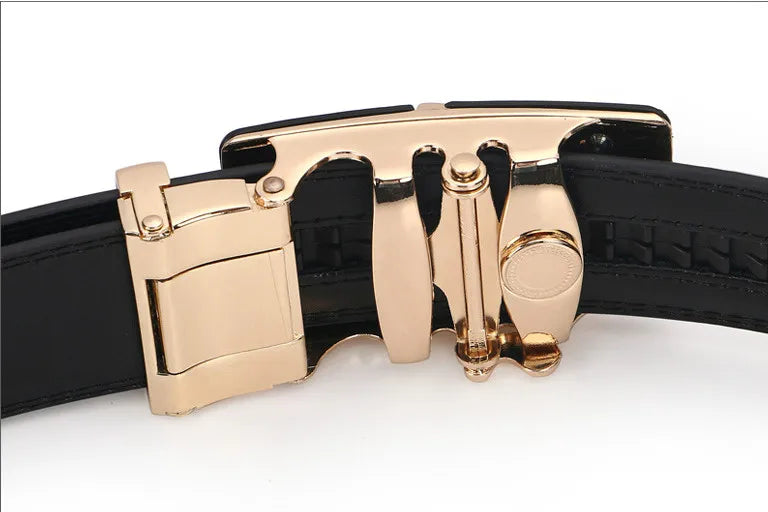 3.5cm Men Belt Fashion Pu Alloy Automatic Buckle Belt Business Affairs Casual Decoration Men's Belts Mens Belts Luxury