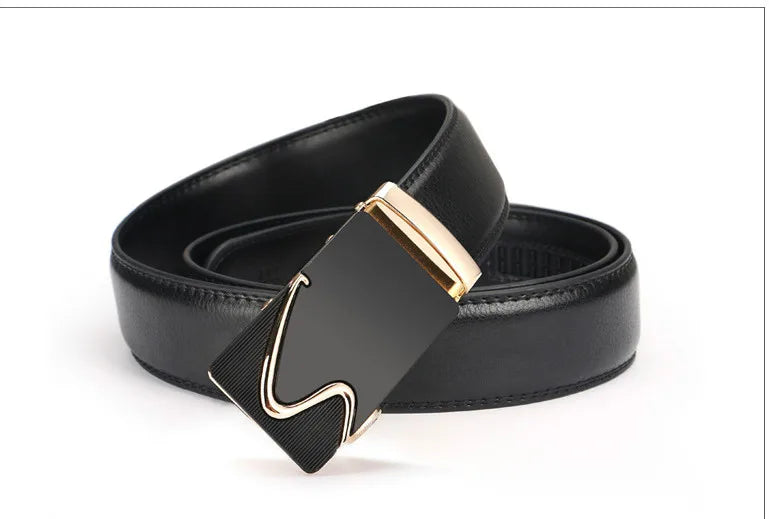 3.5cm Men Belt Fashion Pu Alloy Automatic Buckle Belt Business Affairs Casual Decoration Men's Belts Mens Belts Luxury