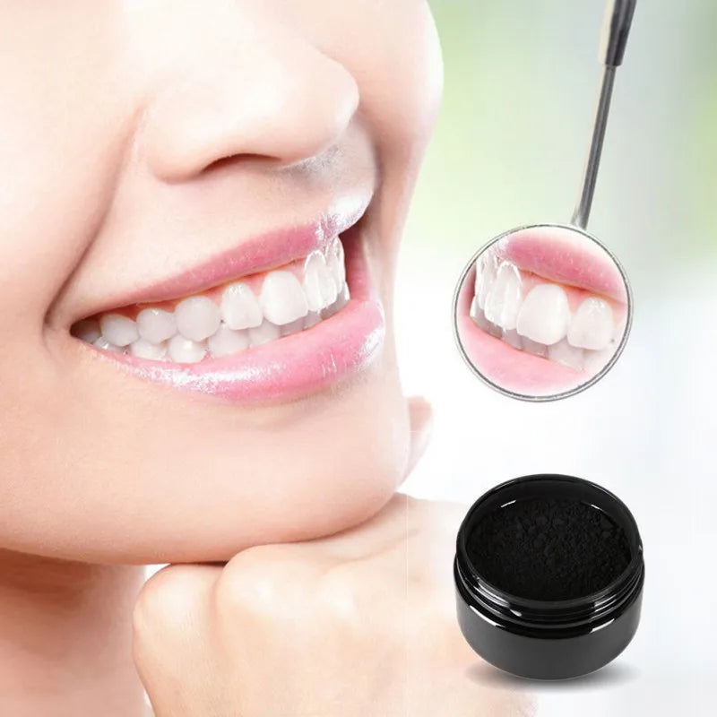 New 60g Tooth Whitening Powder Activated Coconut Charcoal Natural Teeth Whitening Charcoal Powder Tartar Stain Removal