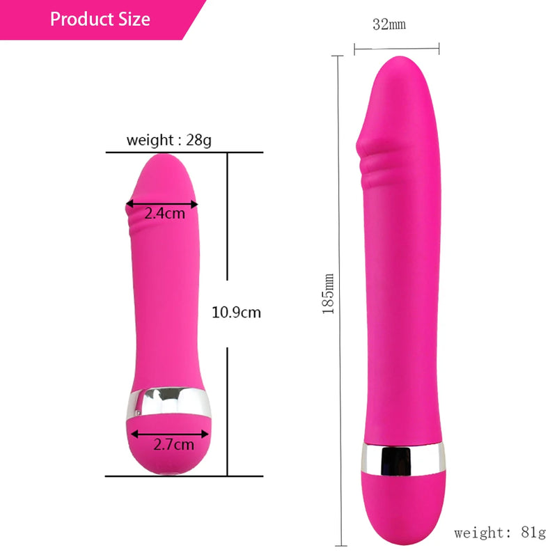 Consolador vibrador masajeador realista grande o pequeño, juguetes sexuales para mujeres, estimulador del clítoris y del punto G, masturbadores femeninos