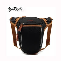 Riñonera para hombre YoReAi Oxford con forma de gota para pierna, cinturón para cadera, muslo, riñonera para viaje, motociclismo, bandolera para teléfono móvil