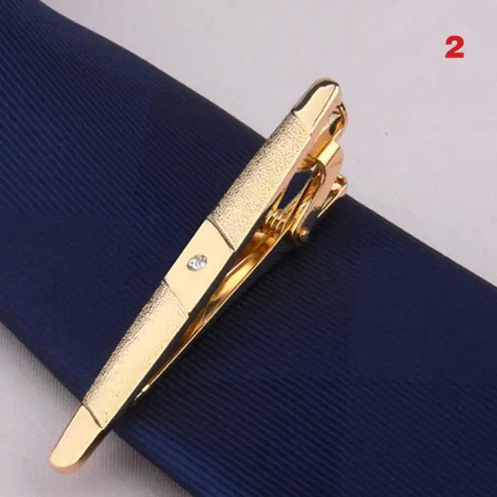 2024 Fashion new hot-selling metal gold tie clip business formal wear groom wedding wedding tie clip