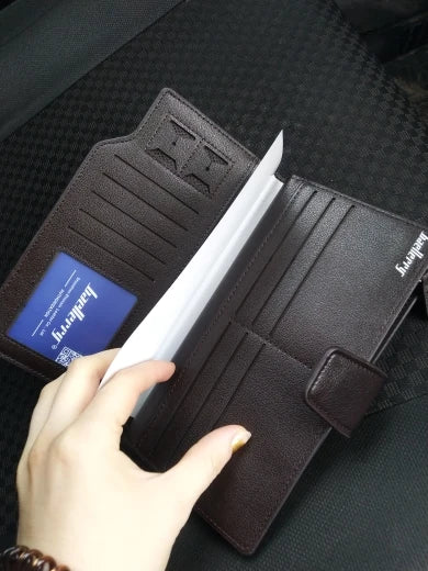 Baellerry Men Wallets Long Style High Quality Card Holder Male Purse Zipper Large Capacity Brand PU Leather Wallet For Men