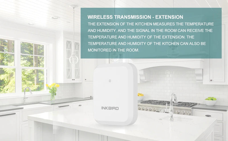 Termómetro higrómetro digital INKBIRD con sonda adicional, medidor de temperatura y humedad de lectura instantánea para interiores, para cocina y habitación de bebé