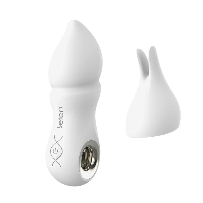 Vibrador de bala silencioso Leten, recargable por USB, resistente al agua, juguetes sexuales eróticos para mujeres, clítoris, tetas