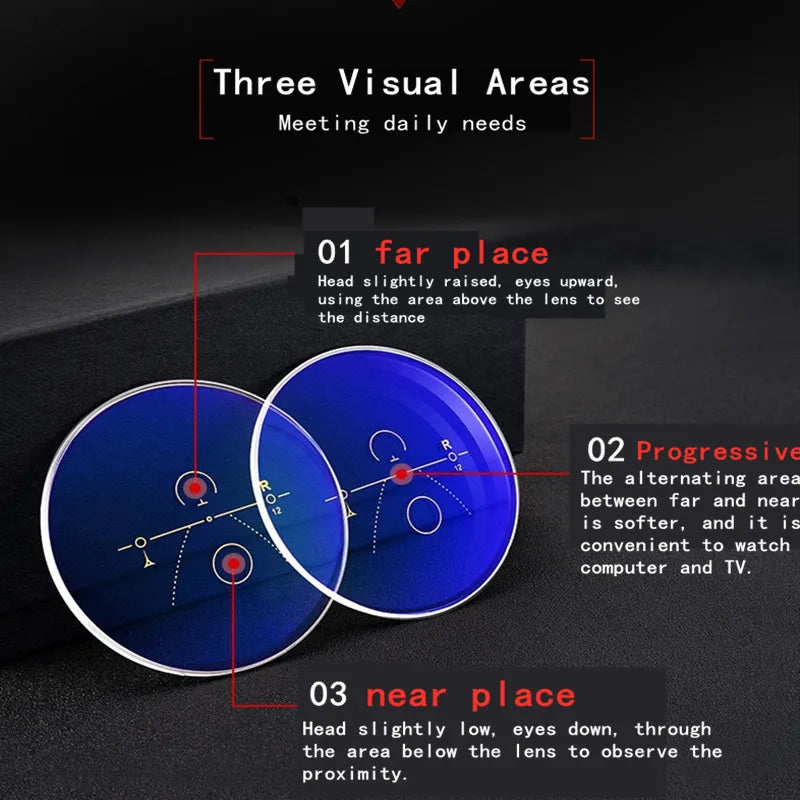 Gafas de lectura progresivas multifocales inteligentes para hombres y mujeres, de uso cercano y dual, con ajuste automático de luz azul