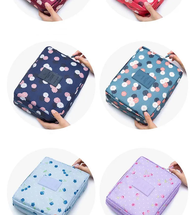 High Capacity Outdoor Girl Makeup Bag Women Cosmetic Bag Toiletries Organizer Waterproof Female Storage Make up Cases