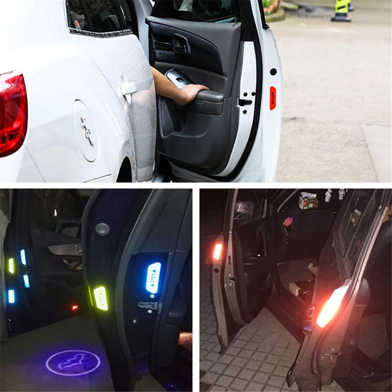 Juego de 4 pegatinas reflectantes para puerta de coche, pegatinas de advertencia para Peugeot 108, 206, 207, 208, 301, 307, 308, 407, 2008, 3008, 4008 y 508