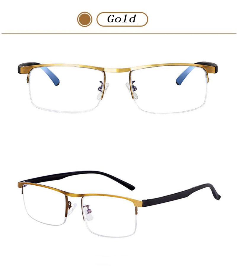 Gafas de lectura progresivas multifocales inteligentes para hombres y mujeres, de uso cercano y dual, con ajuste automático de luz azul