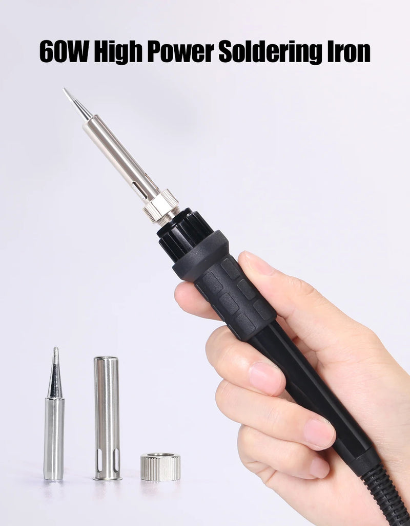 WEP 927 Clips Tin Soldering Iron with Optional Magnifier Lamp Digital Display Electric Soldering iron Kit Set Soldering Station