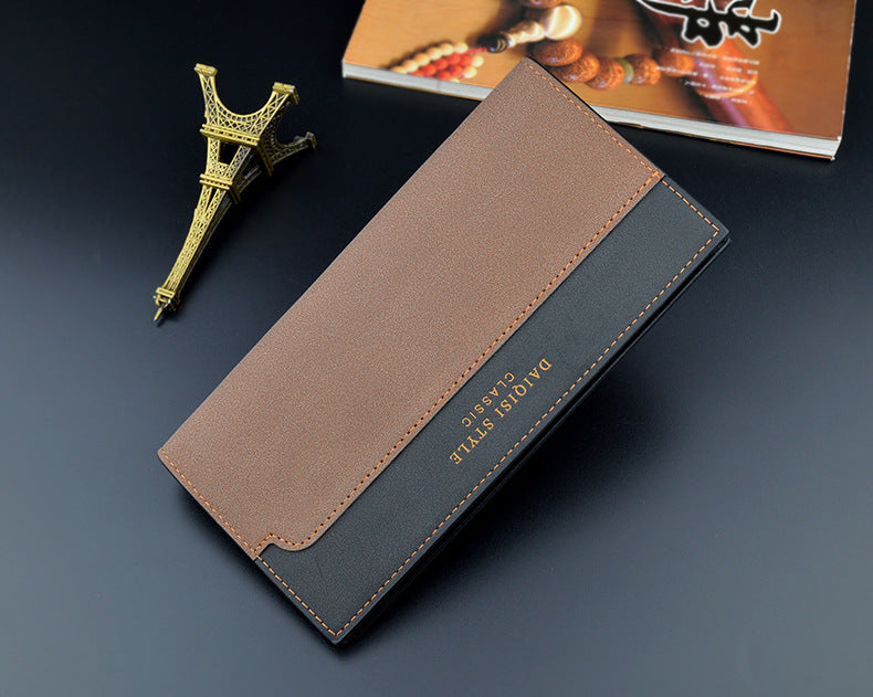 High Capacity Long Men Wallet Luxury PU Leather Coin Purses Male Clutch Multi-Card ID Credit Bank Card Holder Vertical Wallets