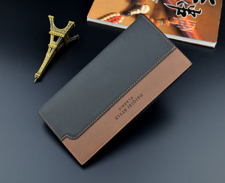 High Capacity Long Men Wallet Luxury PU Leather Coin Purses Male Clutch Multi-Card ID Credit Bank Card Holder Vertical Wallets