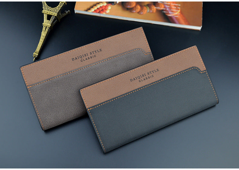 High Capacity Long Men Wallet Luxury PU Leather Coin Purses Male Clutch Multi-Card ID Credit Bank Card Holder Vertical Wallets