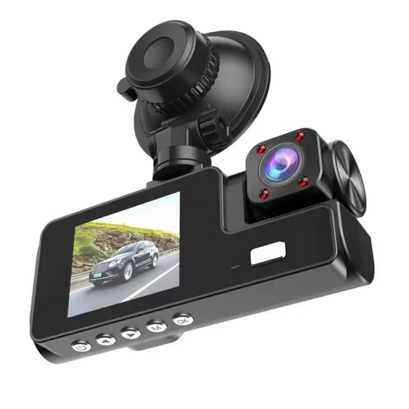 Cámara de monitor de coche 1080P, grabadora de doble lente para coche, cámara de seguridad de alta definición para coche, grabación de bucle continuo de alta definición