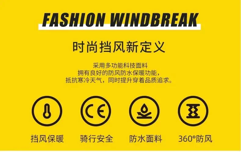 Chaqueta cortavientos para motocicleta, con piernas divididas, para montar a horcajadas, cálida, para esquiar, para invierno, gruesa, para montar en bicicleta eléctrica.