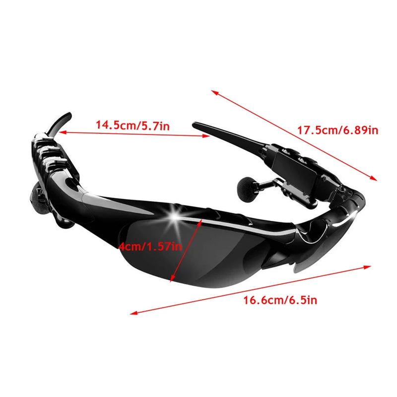 Auriculares estéreo Bluetooth 5.0 Gafas de sol polarizadas Deportes al aire libre Ciclismo Gafas de audio Auriculares con sonido envolvente Música y llamadas