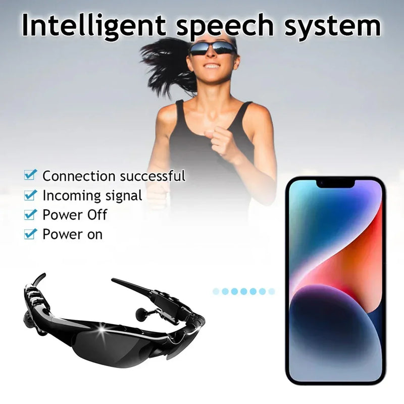 Auriculares estéreo Bluetooth 5.0 Gafas de sol polarizadas Deportes al aire libre Ciclismo Gafas de audio Auriculares con sonido envolvente Música y llamadas