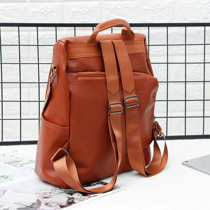 2024 Women Anti-theft Design Backpack Casual Daypack Outdoor Female Rucksack Women Shoulder Travel Multi-function Bags