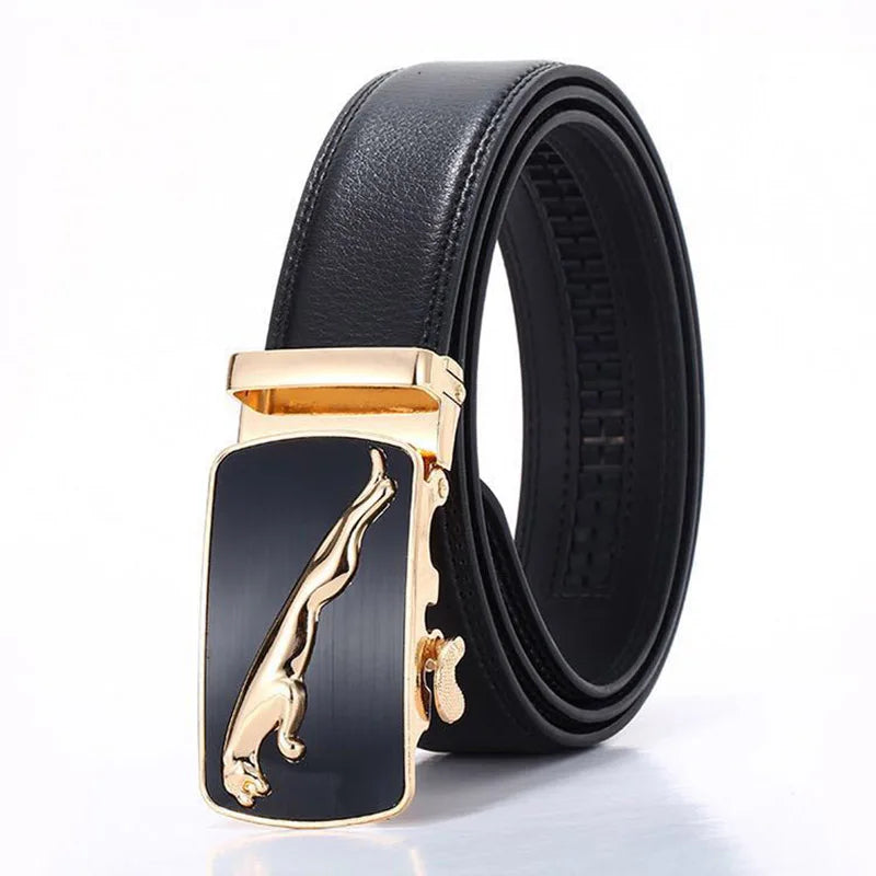 Belt Men's Business Boys Automatic Buckle Jaguar Daily Use All-Match Trousers Clothing Decoration Luxury New Version Of The Belt