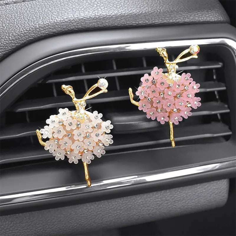 Ballet Girl Car Air Freshener Car Fragrance Perfume Clip Diffuser Auto Vent Scent Parfum Diffuser Car Decor Interior Accessories