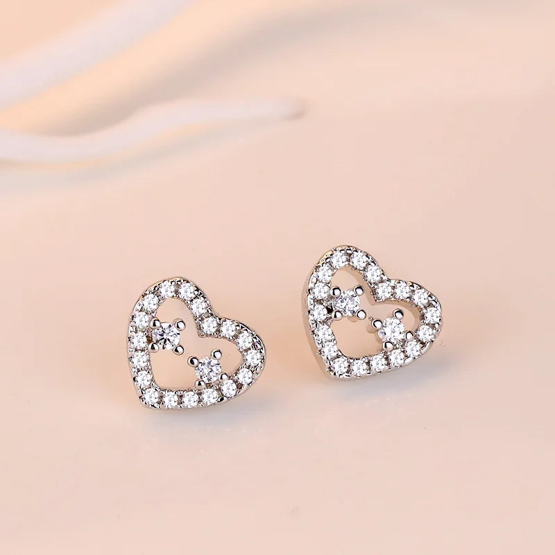 Pendientes de plata de ley 925 con circonitas de alta calidad para mujer, accesorios de joyería fina para bodas, regalo