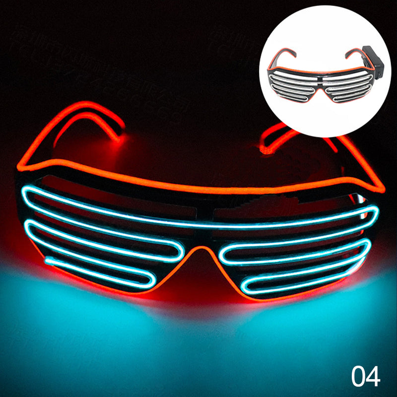 Glowing Glasses LED Gafas Luminous Bril Neon Christmas Glow Sunglasses Flashing Light Glass for Party Supplies Prop Costumes New