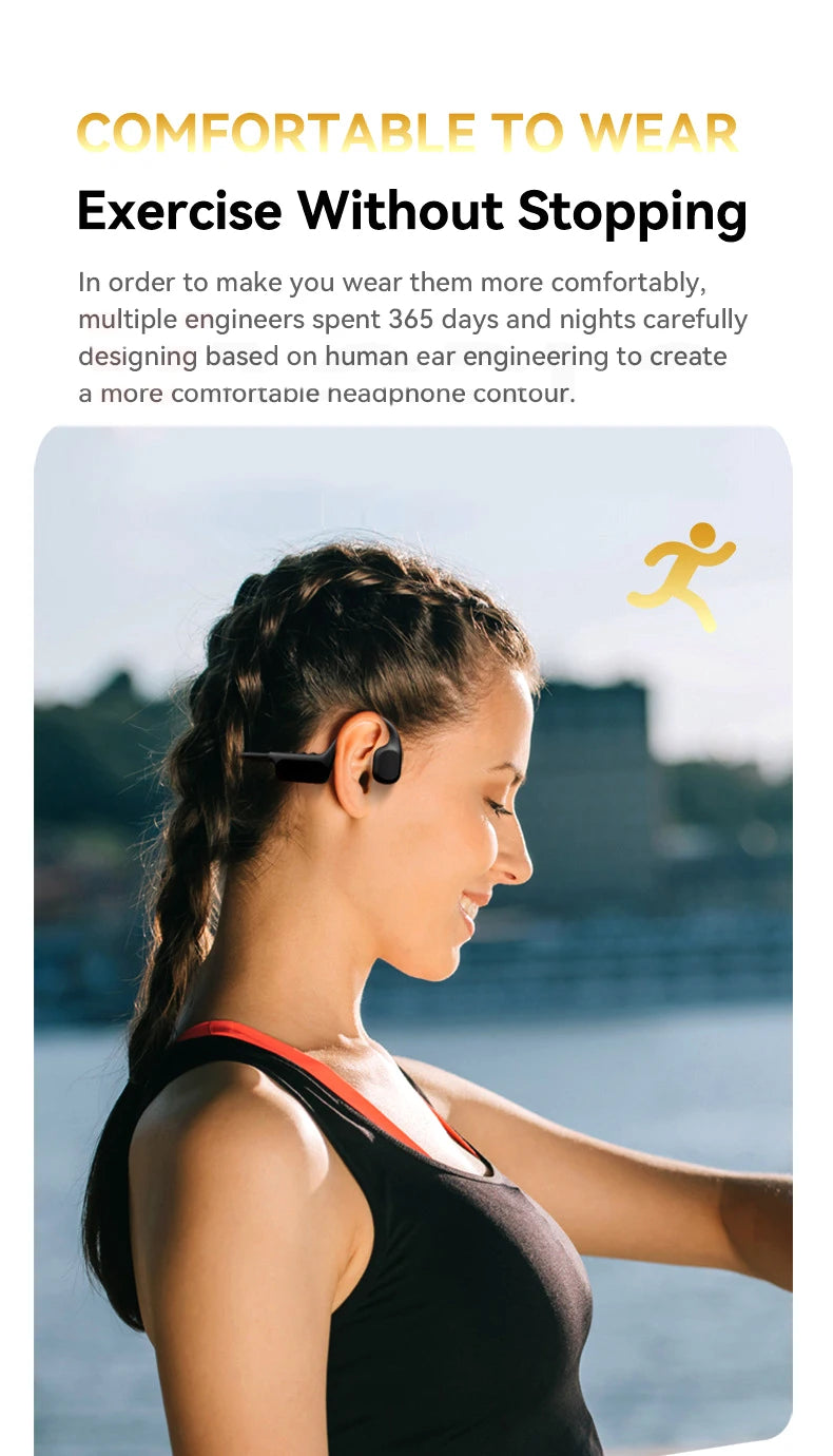 Xiaomi 32GB Bone Conduction Bluetooth Headphone IPX8 Waterproof Swimming Earphone Wireless Stereo Music Headset Magnetic Charger