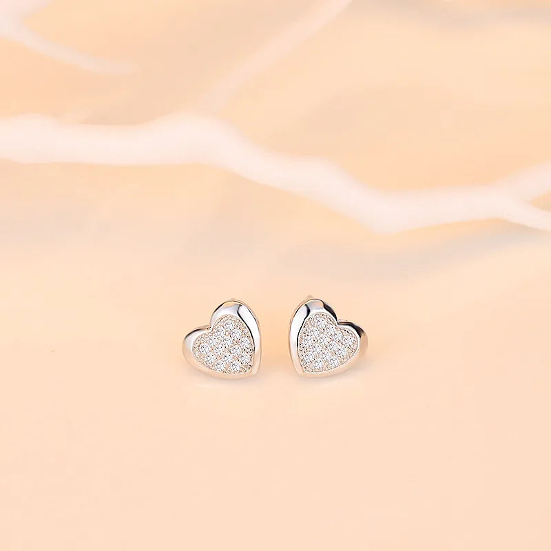 Pendientes de plata de ley 925 con circonitas de alta calidad para mujer, accesorios de joyería fina para bodas, regalo