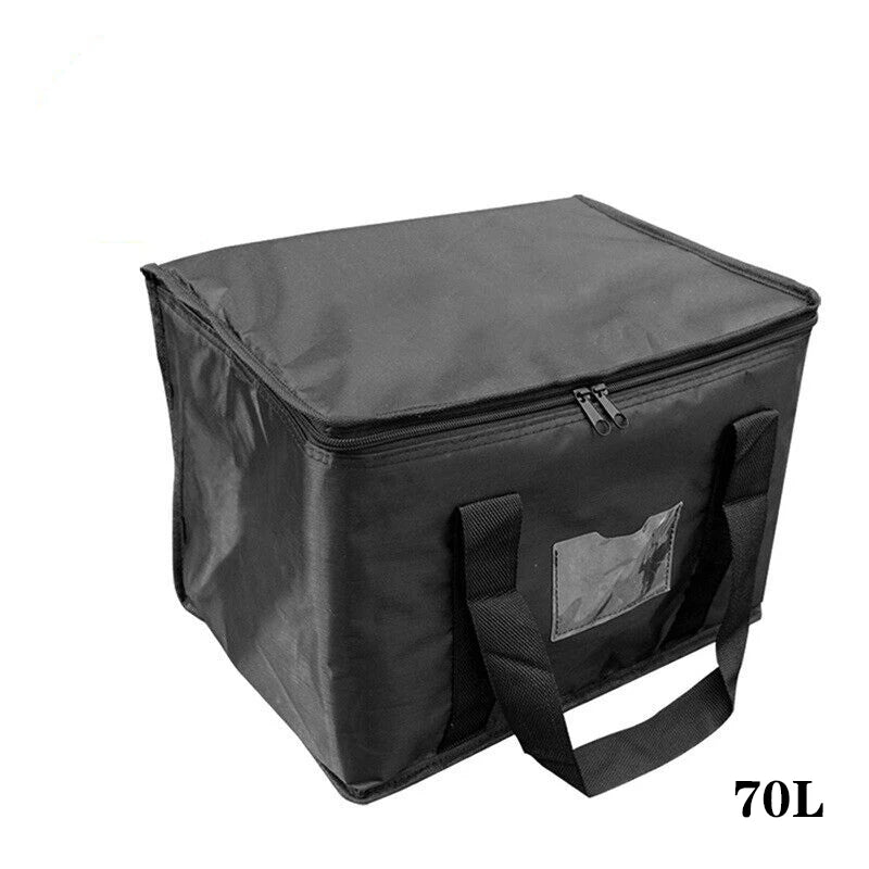 Bolsa térmica portátil de gran capacidad con cremallera, para el almuerzo, para el congelador, para acampar, para picnic, para alimentos de aluminio