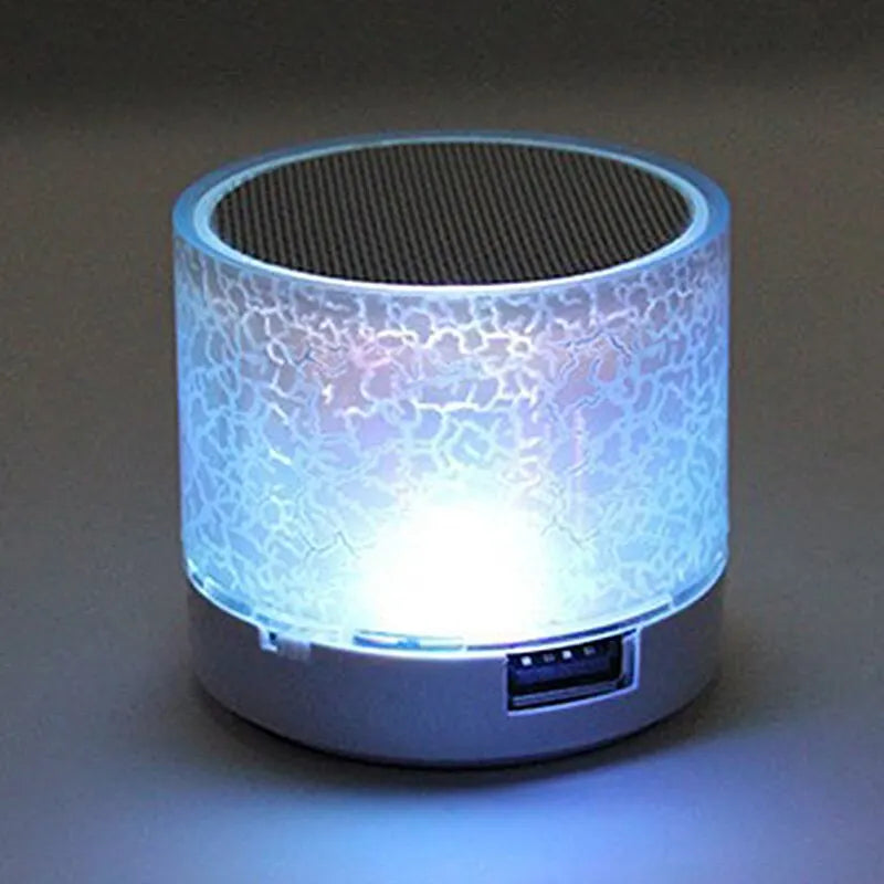 Mini Bluetooth Speaker Colorful LED Wireless Speaker Support TF Card USB Subwoofer Portable MP3 Music Sound Column For PC Phone