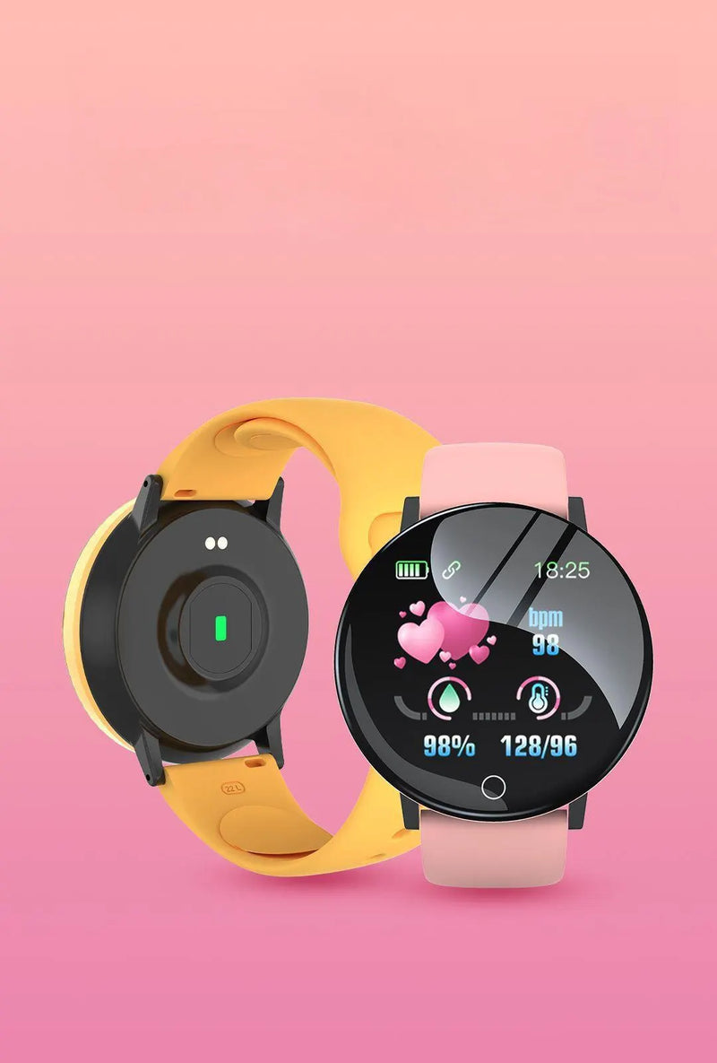 Nuevo reloj inteligente multifuncional D18 para hombres y mujeres, con Bluetooth, teléfono conectado, pulsera deportiva para música y fitness, monitor de sueño, reloj inteligente