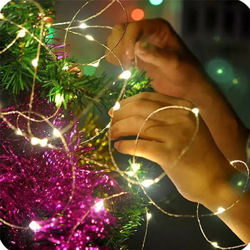 1M 2M 3M 5M 10M 20M 30M Copper Wire LED String lights Holiday lighting Fairy Garland For Christmas Tree Wedding Party Decoration