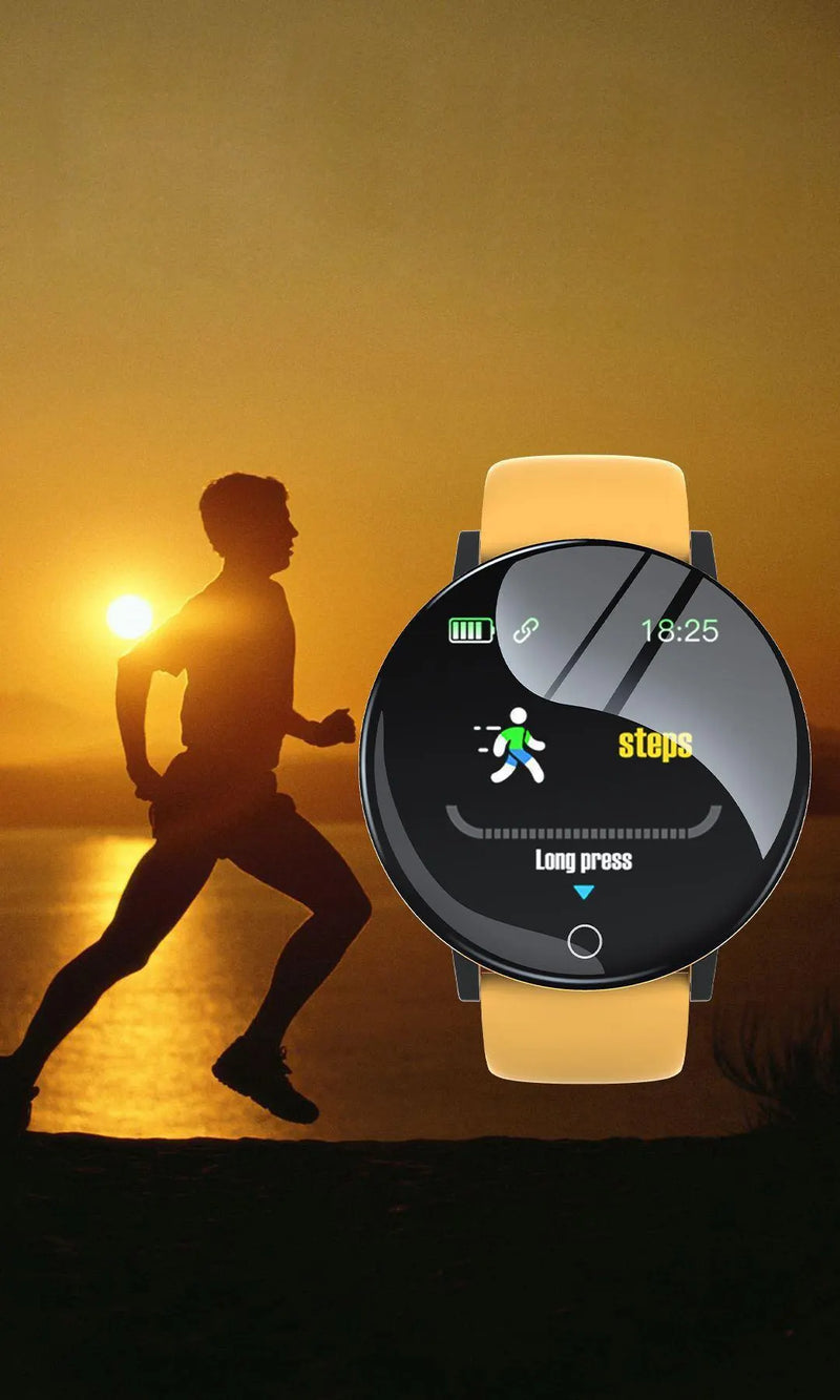 Nueva pulsera inteligente D18 con contador de pasos real, reloj despertador de moda, Bluetooth, música, rastreador de actividad física, reloj inteligente deportivo para Android e iOS