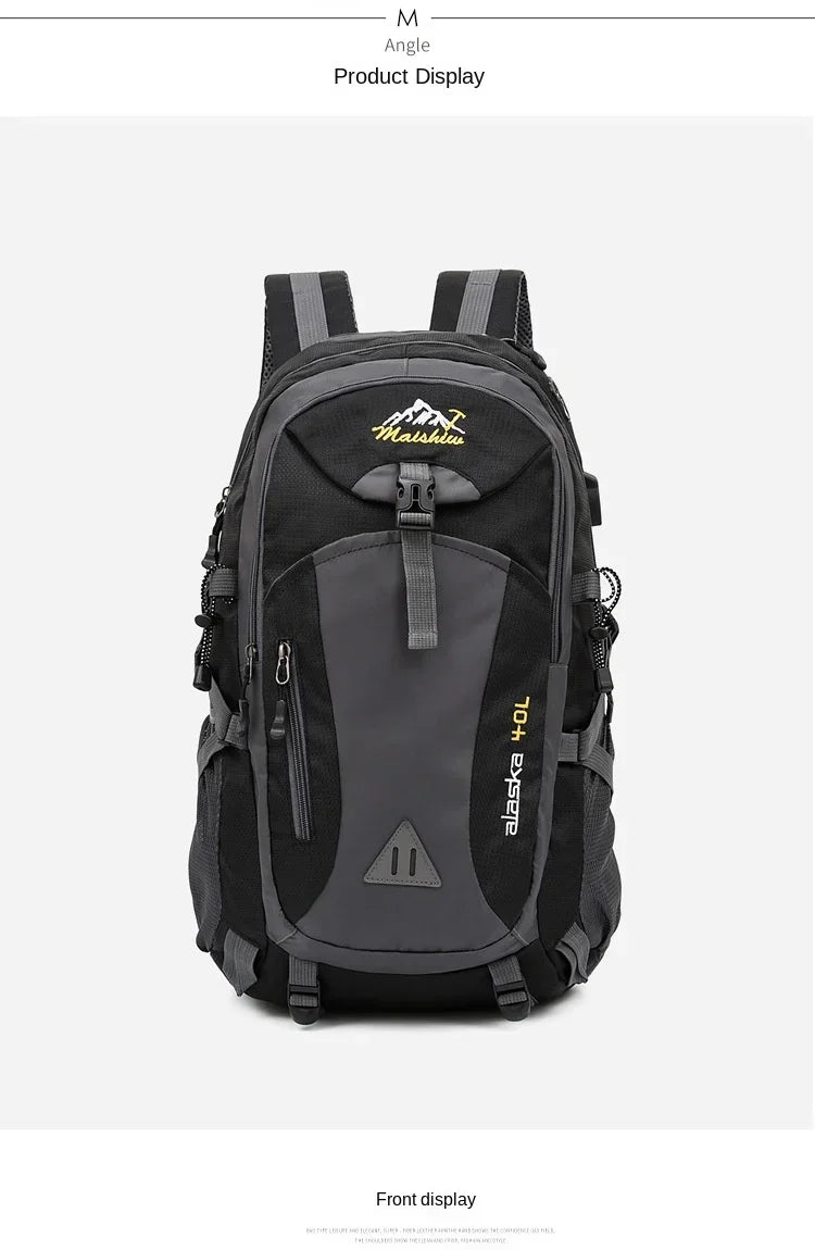 Mochila impermeable Weysfor de 40 l para hombre, mochila de viaje, bolsa deportiva, mochila para exteriores, montañismo, senderismo, escalada, camping, para hombre