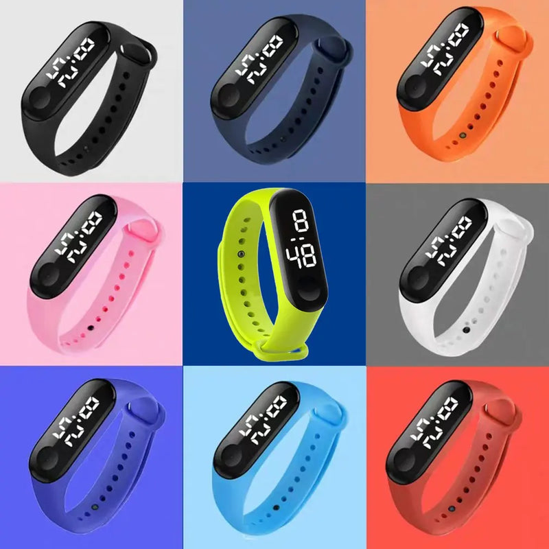 Reloj de pulsera inteligente deportivo con pantalla a color para hombre y mujer, pulsera de silicona resistente al agua, con rastreador de actividad, 2023